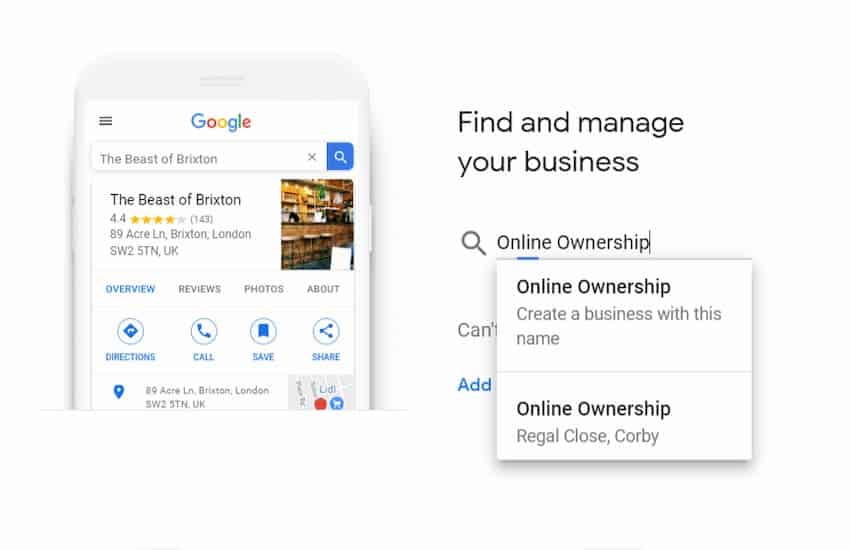 Create Google My Business Listings
