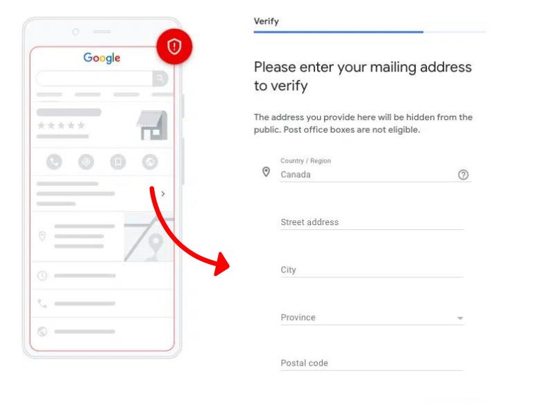 Email de verificação do Google Meu Negócio