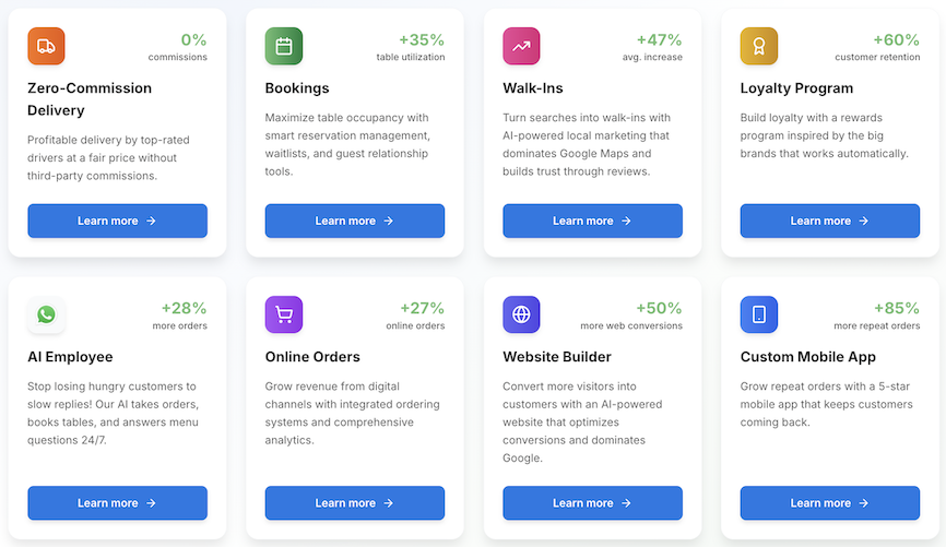 RAY - All in one marketing for restaurants